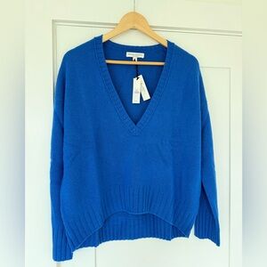 Banana Republic Blue Low V-Neck Sweater